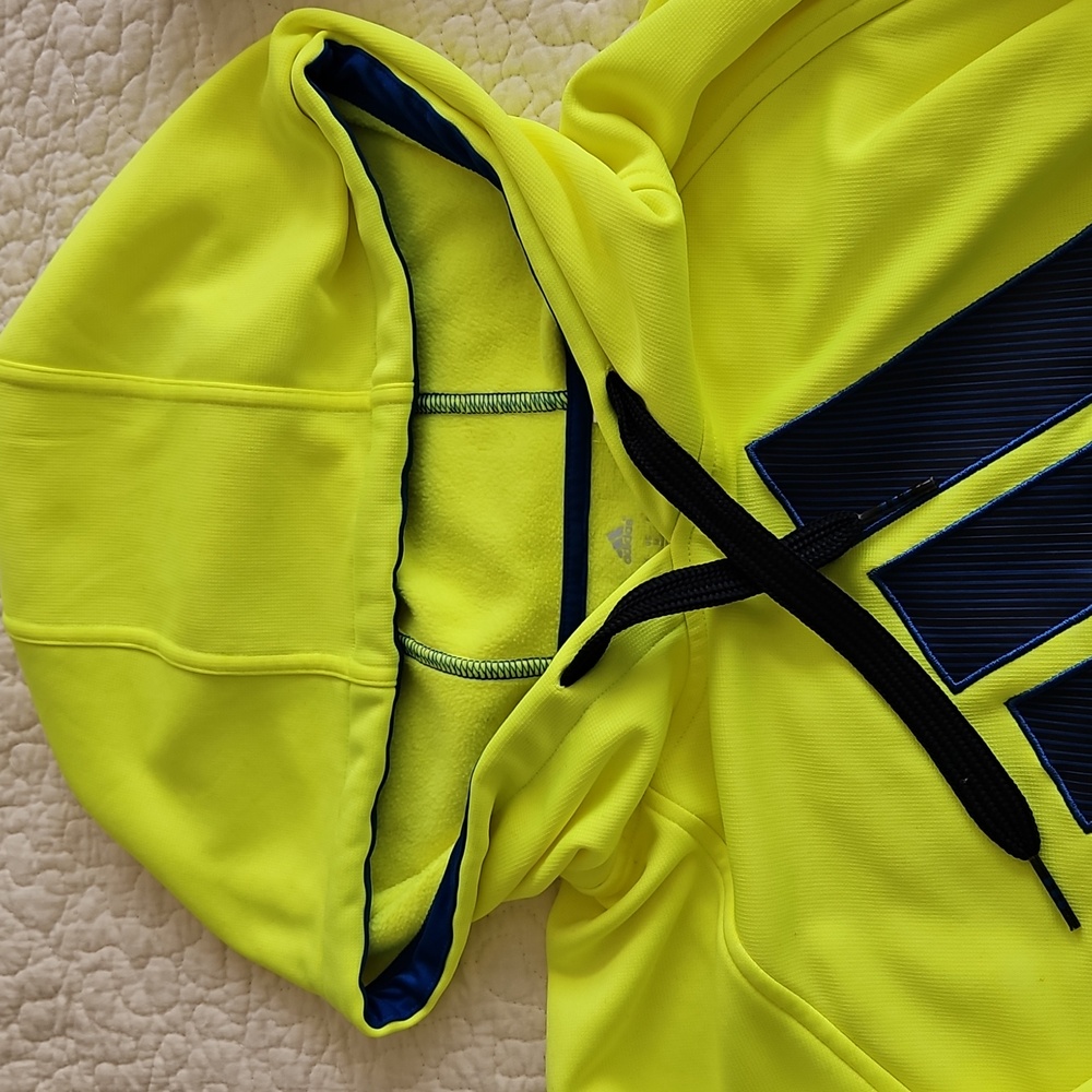 2X💛HP💛Vintage Adidas Men's Pullover Hoodie Medium - Picture 3 of 12
